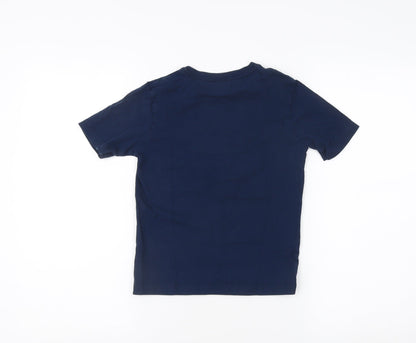 Manchester United Boys Blue Graphic T-Shirt Size 4-5 Years