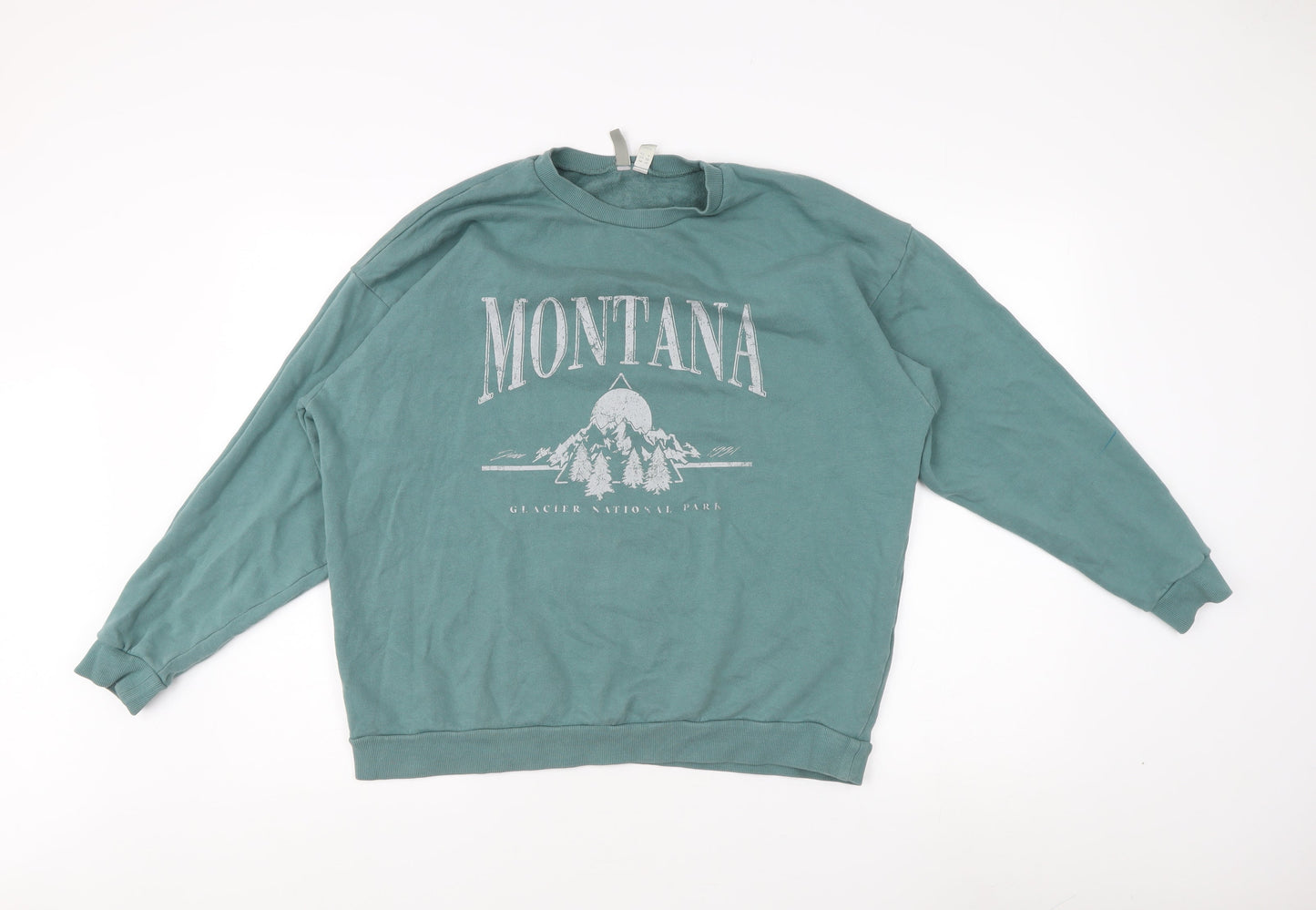 Womens UK Size 10 ASOS Green Pullover Sweatshirt