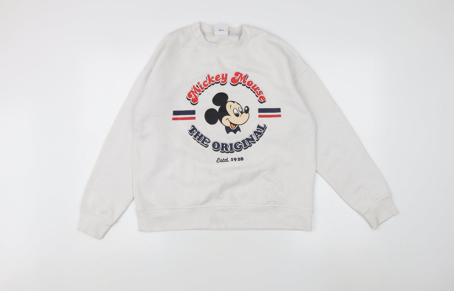 Womens UK Size XS Disney White Pullover Sweatshirt