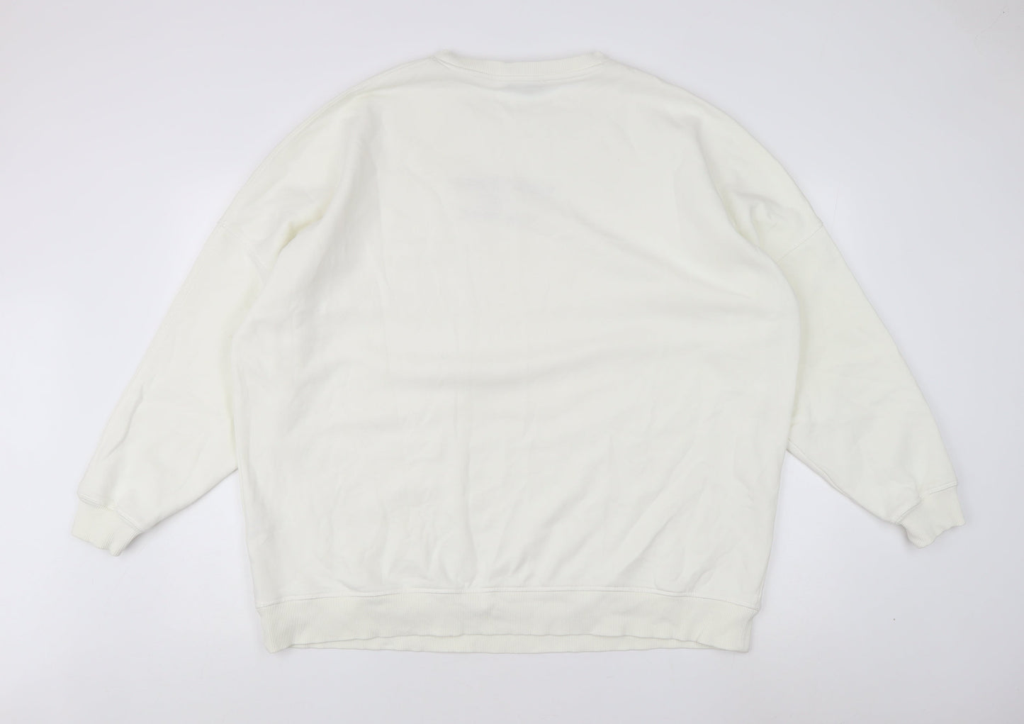New Look Women's Ivory Graphic Sweatshirt - L