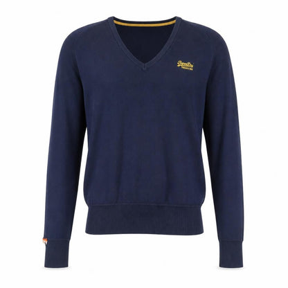 Mens UK Size S Superdry Blue Pullover Jumper