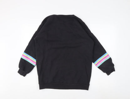 Marks and Spencer Girls Black Sweatshirt 12-13 Yrs