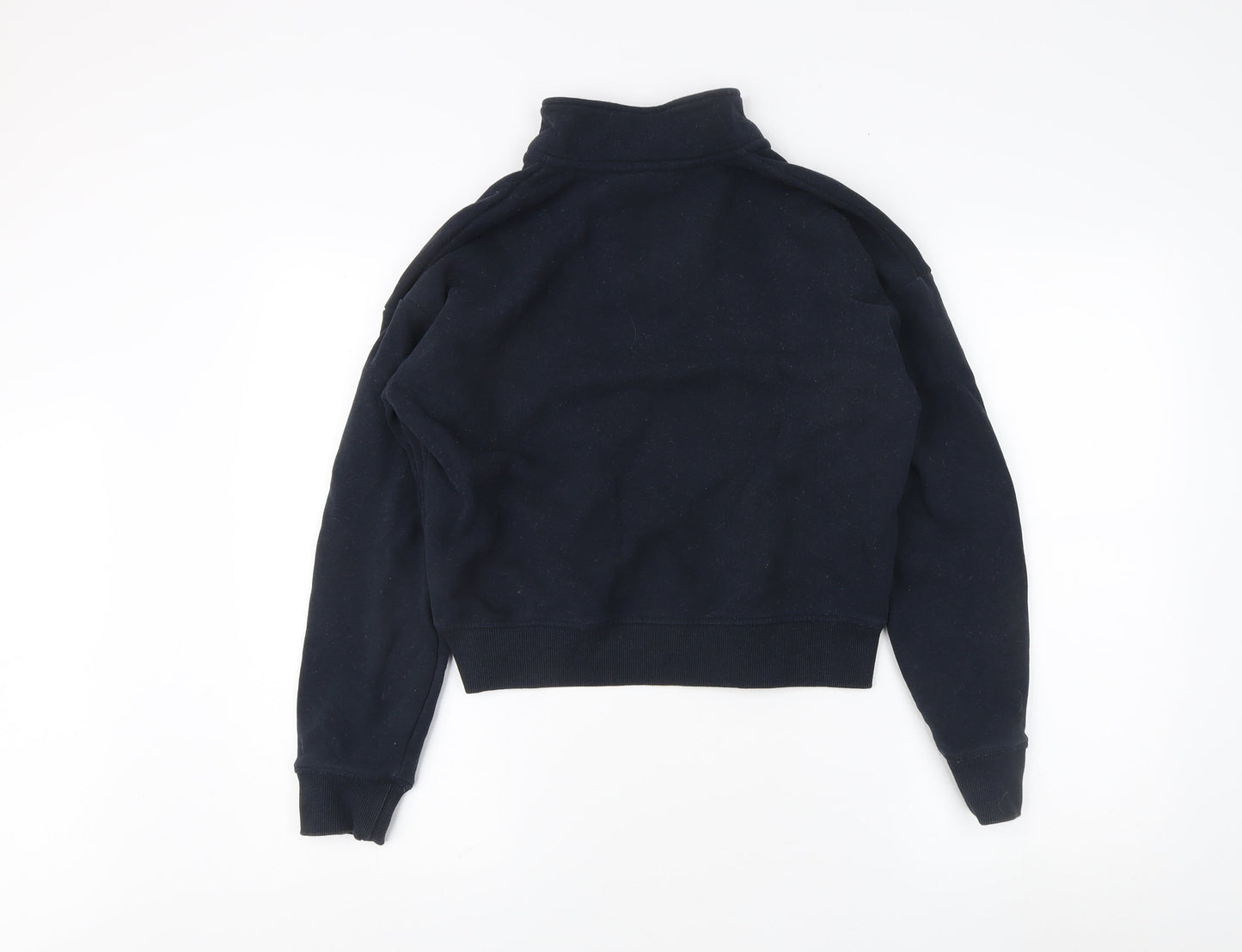 Unisex Adults UK Size S Superdry Black 1/4 Zip Sweatshirt