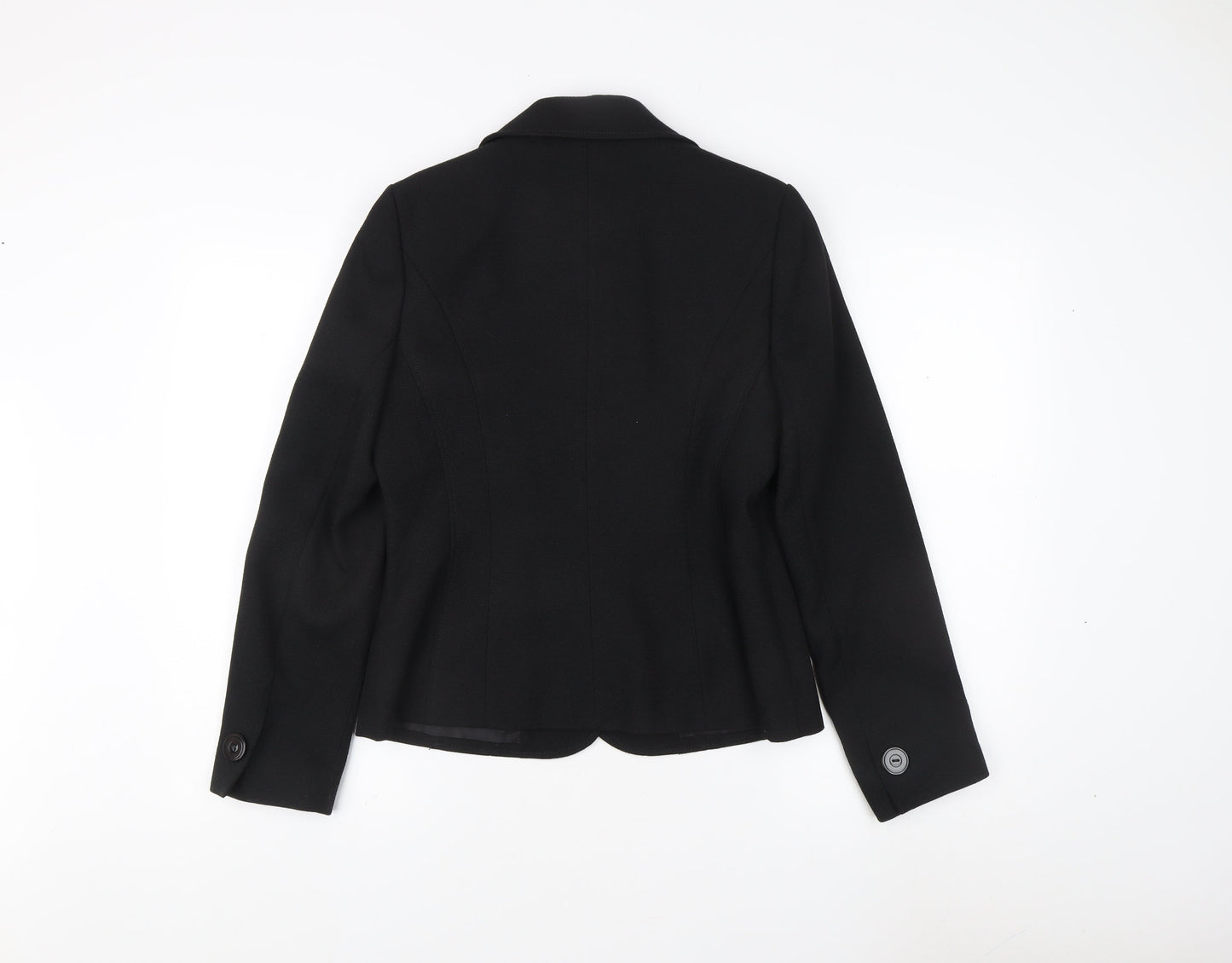 BHS Women's Black Blazer, Regular Fit, Size 10