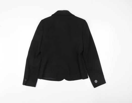 BHS Women's Black Blazer, Regular Fit, Size 10