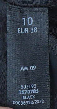 BHS Women's Black Blazer, Regular Fit, Size 10