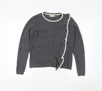Second Female Grey Wool Pullover Jumper L Women's