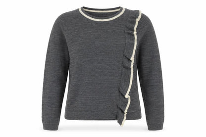 Second Female Grey Wool Pullover Jumper L Women's