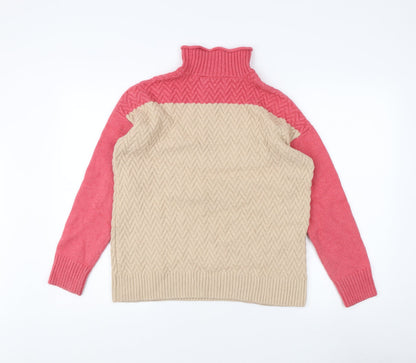 Womens UK Size 12 Crew Clothing Company Multicoloured Pullover Jumper