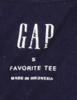 GAP Women's Blue V-Neck T-Shirt, Size S