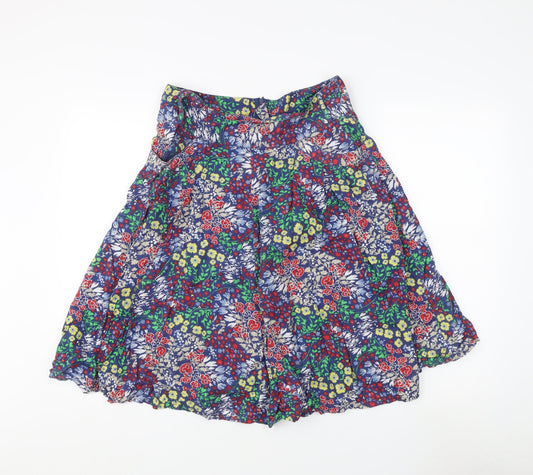 M&Co Women's Blue Floral Skirt, Size 10