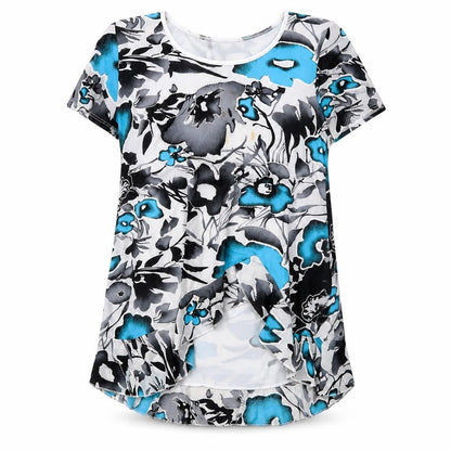 Womens UK Size 12 Saloos Multicoloured Basic T-Shirt