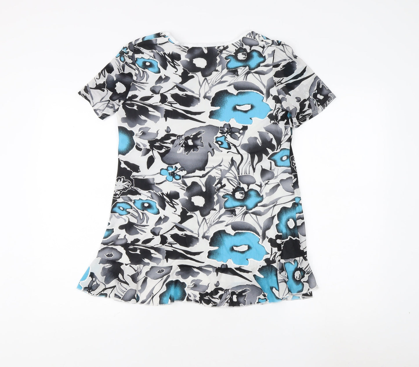 Womens UK Size 12 Saloos Multicoloured Basic T-Shirt