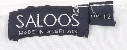 Womens UK Size 12 Saloos Multicoloured Basic T-Shirt