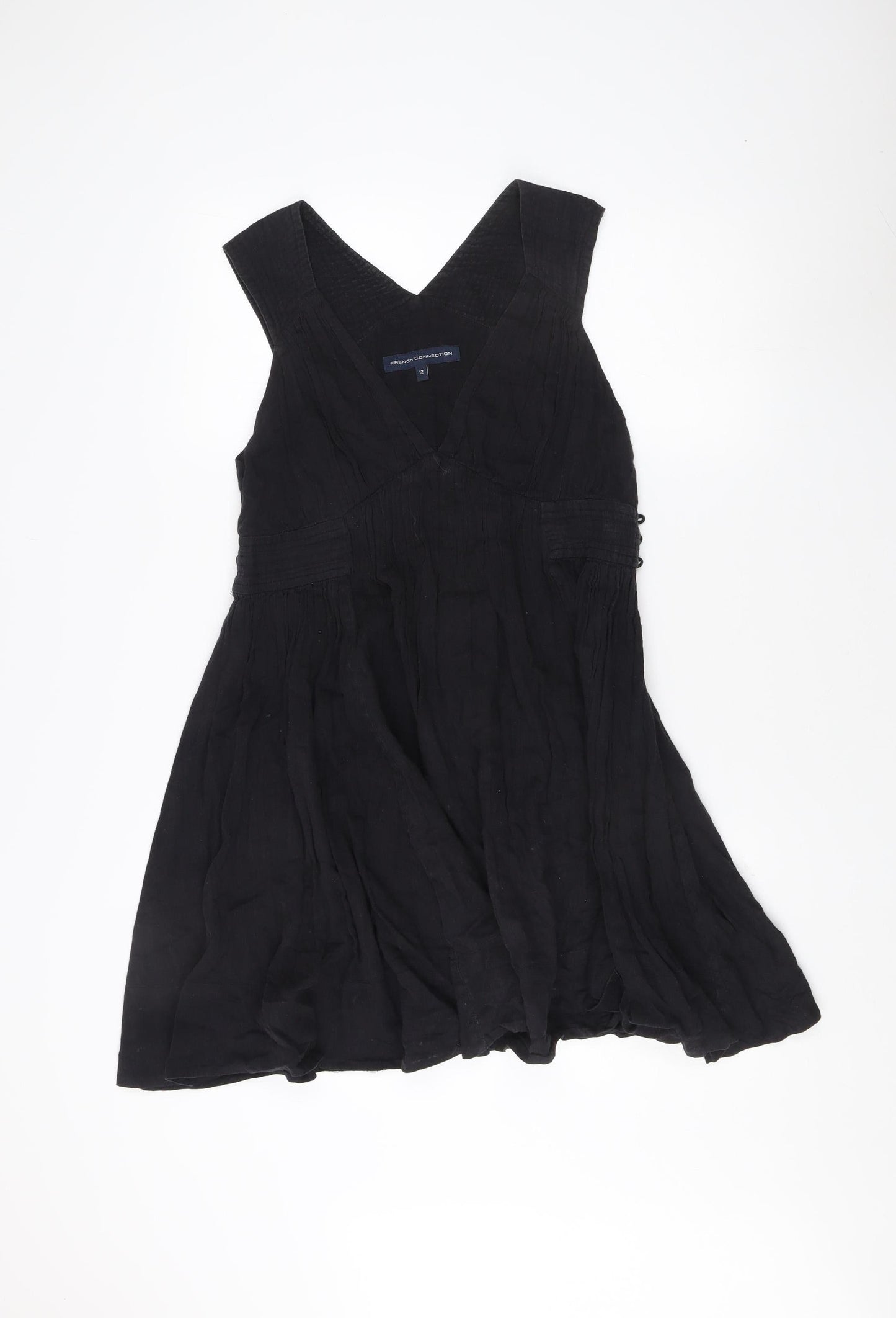French Connection Women’s Black V-Neck Dress Size 12