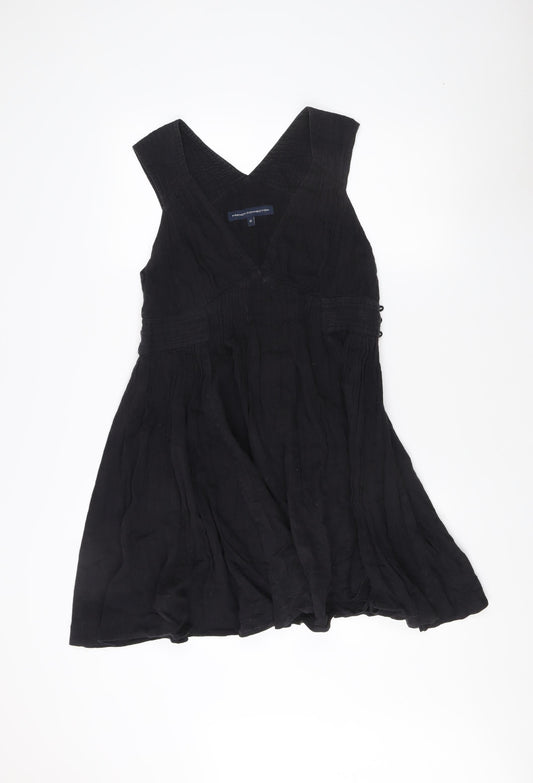 French Connection Women’s Black V-Neck Dress Size 12