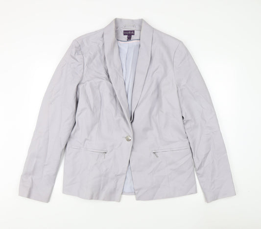 Long Tall Sally Grey Women's Blazer UK 20