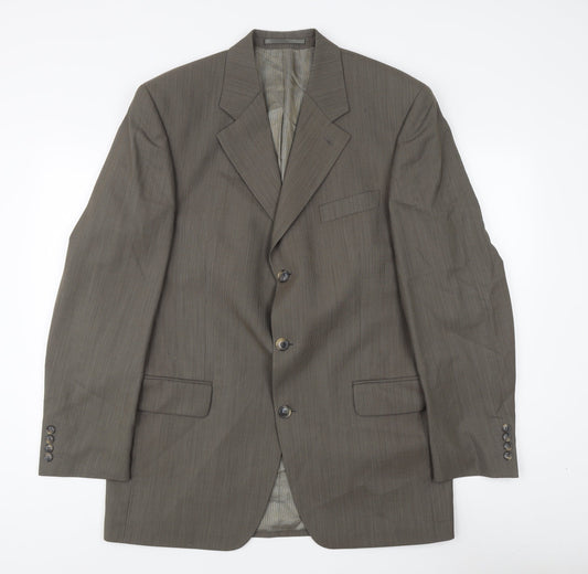Mens UK Size 40 Diffney For Men Regular Brown Suit Jacket