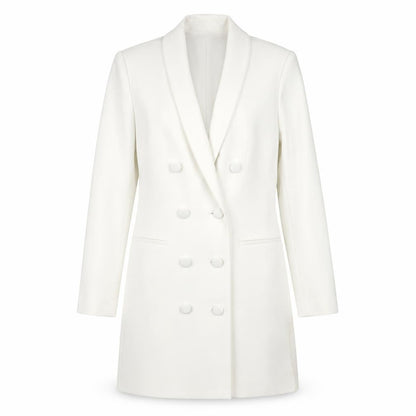 Alice + Olivia Women's White Tuxedo Suit Jacket Size 6