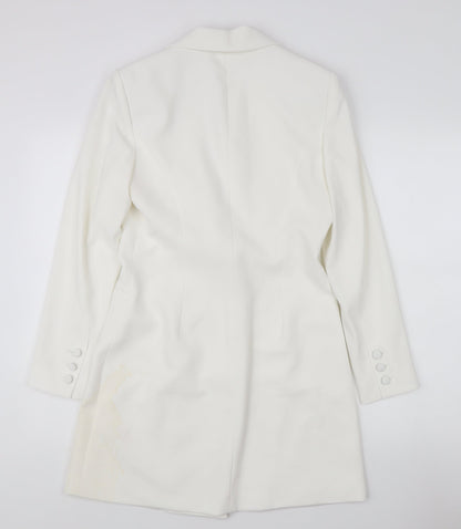 Alice + Olivia Women's White Tuxedo Suit Jacket Size 6
