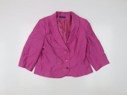 Womens UK Size 14 Alex & Co Regular Pink Blazer