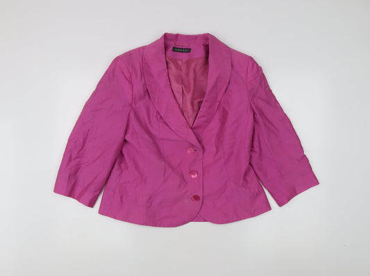 Womens UK Size 14 Alex & Co Regular Pink Blazer
