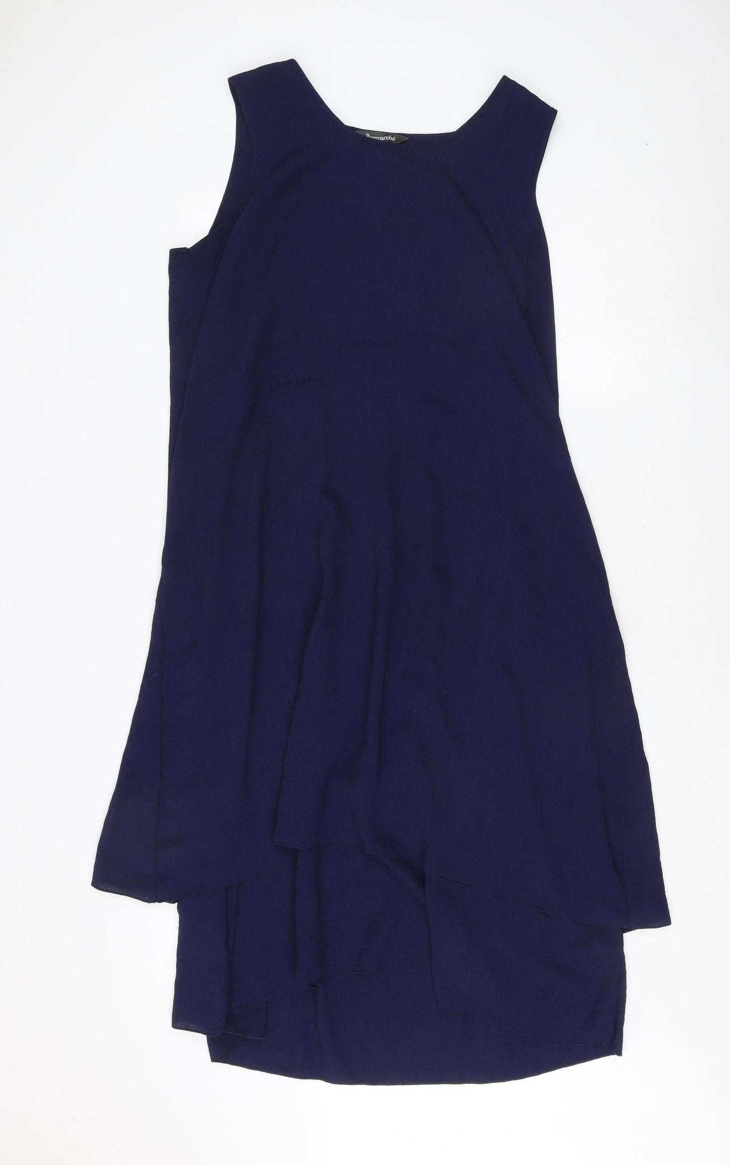 Bonmarché Women's Blue Sleeveless Dress Size 16