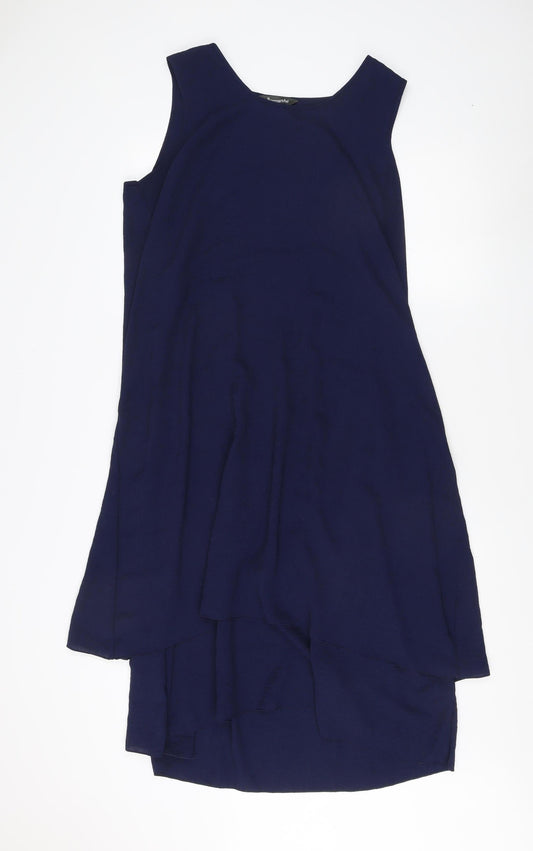 Bonmarché Women's Blue Sleeveless Dress Size 16