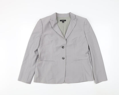 Ann Taylor Women's Grey Blazer Size 12P Petite
