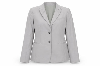 Womens UK Size 12P Ann Taylor Petites Grey Blazer