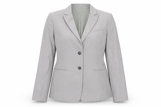 Womens UK Size 12P Ann Taylor Petites Grey Blazer