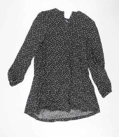 Womens UK Size S Only Black Basic Blouse