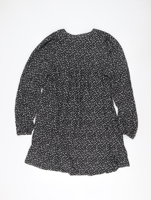 Womens UK Size S Only Black Basic Blouse