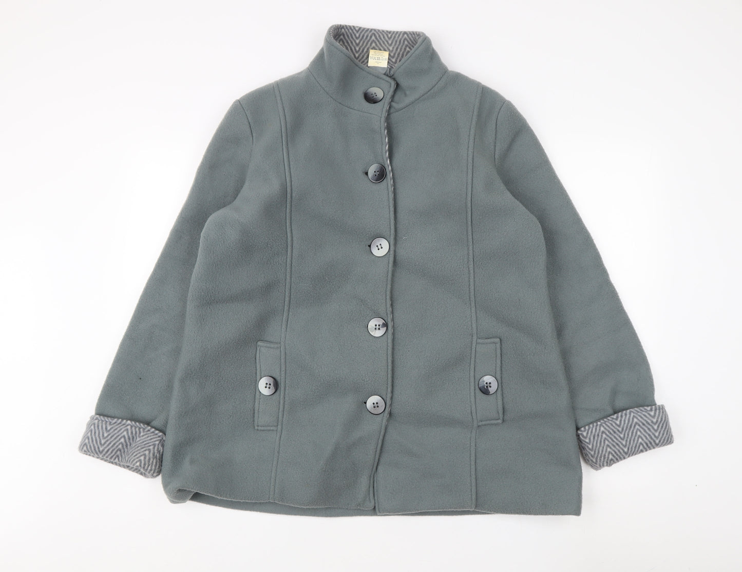 Womens UK Size M Anne De Lancay Grey Basic Jacket