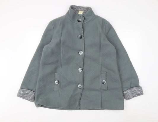 Womens UK Size M Anne De Lancay Grey Basic Jacket