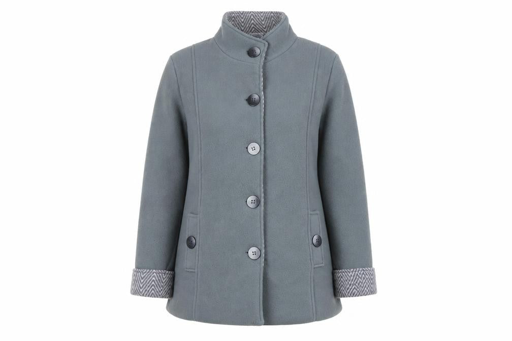 Womens UK Size M Anne De Lancay Grey Basic Jacket