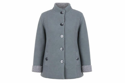 Womens UK Size M Anne De Lancay Grey Basic Jacket