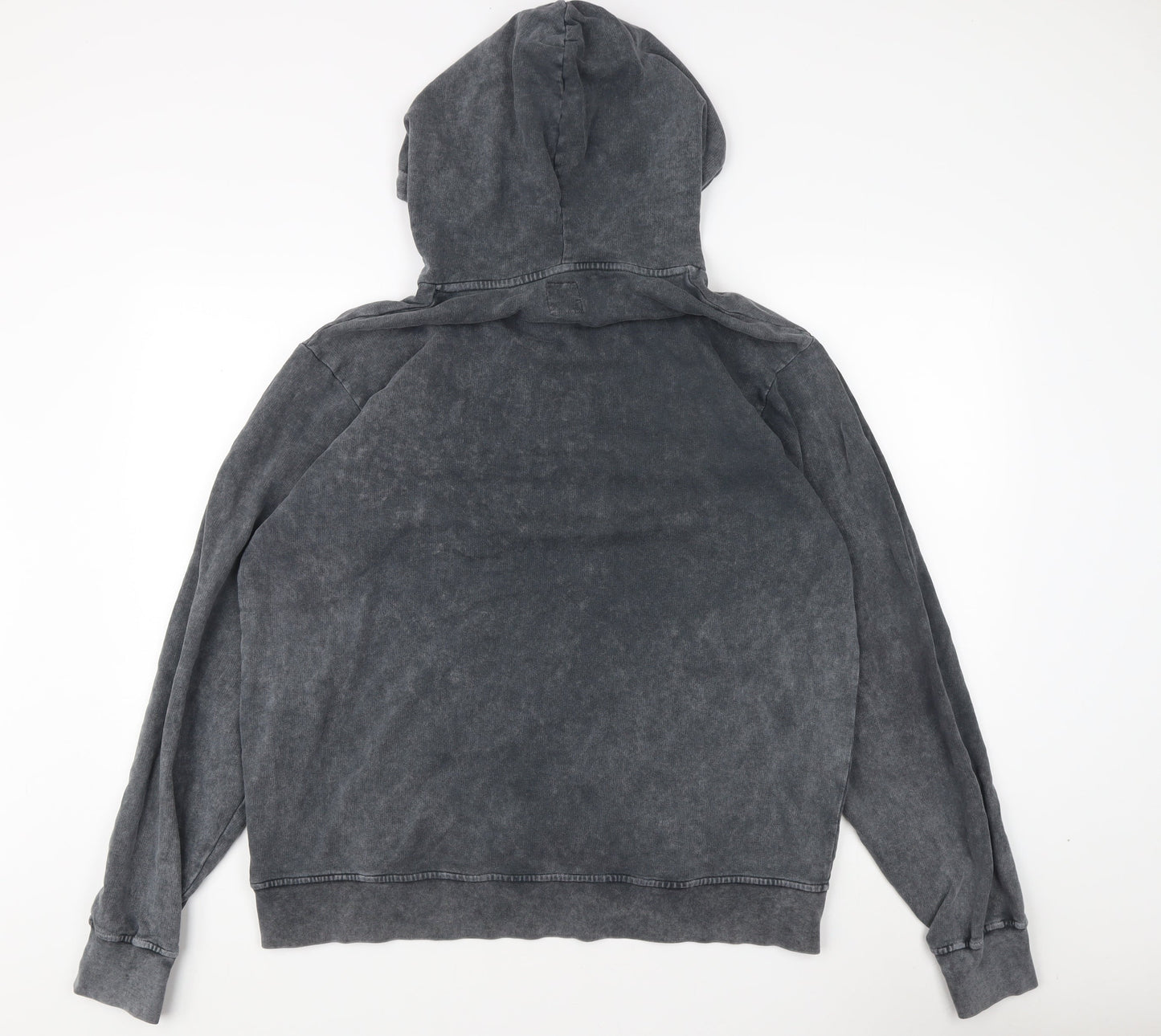 Unisex Adults UK Size M Fabric Grey Pullover Hoodie