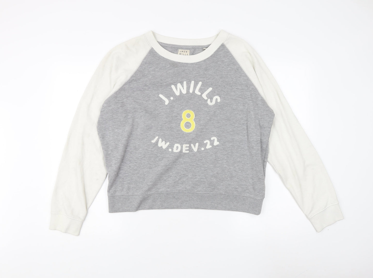 Womens UK Size 14 Jack Wills Grey Pullover Sweatshirt
