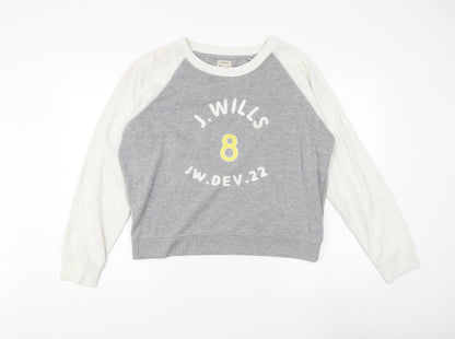 Womens UK Size 14 Jack Wills Grey Pullover Sweatshirt