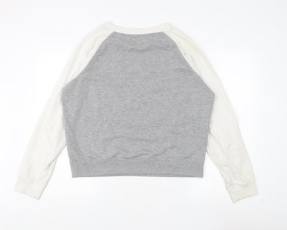 Womens UK Size 14 Jack Wills Grey Pullover Sweatshirt