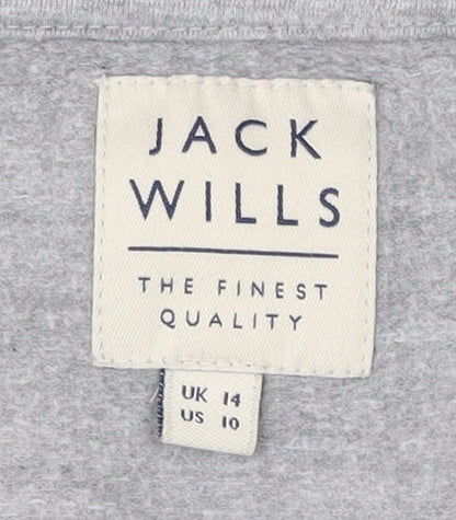 Womens UK Size 14 Jack Wills Grey Pullover Sweatshirt