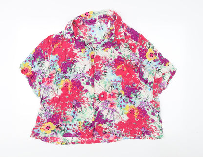 Womens UK Size 22 label Be Multicoloured Basic Button-Up