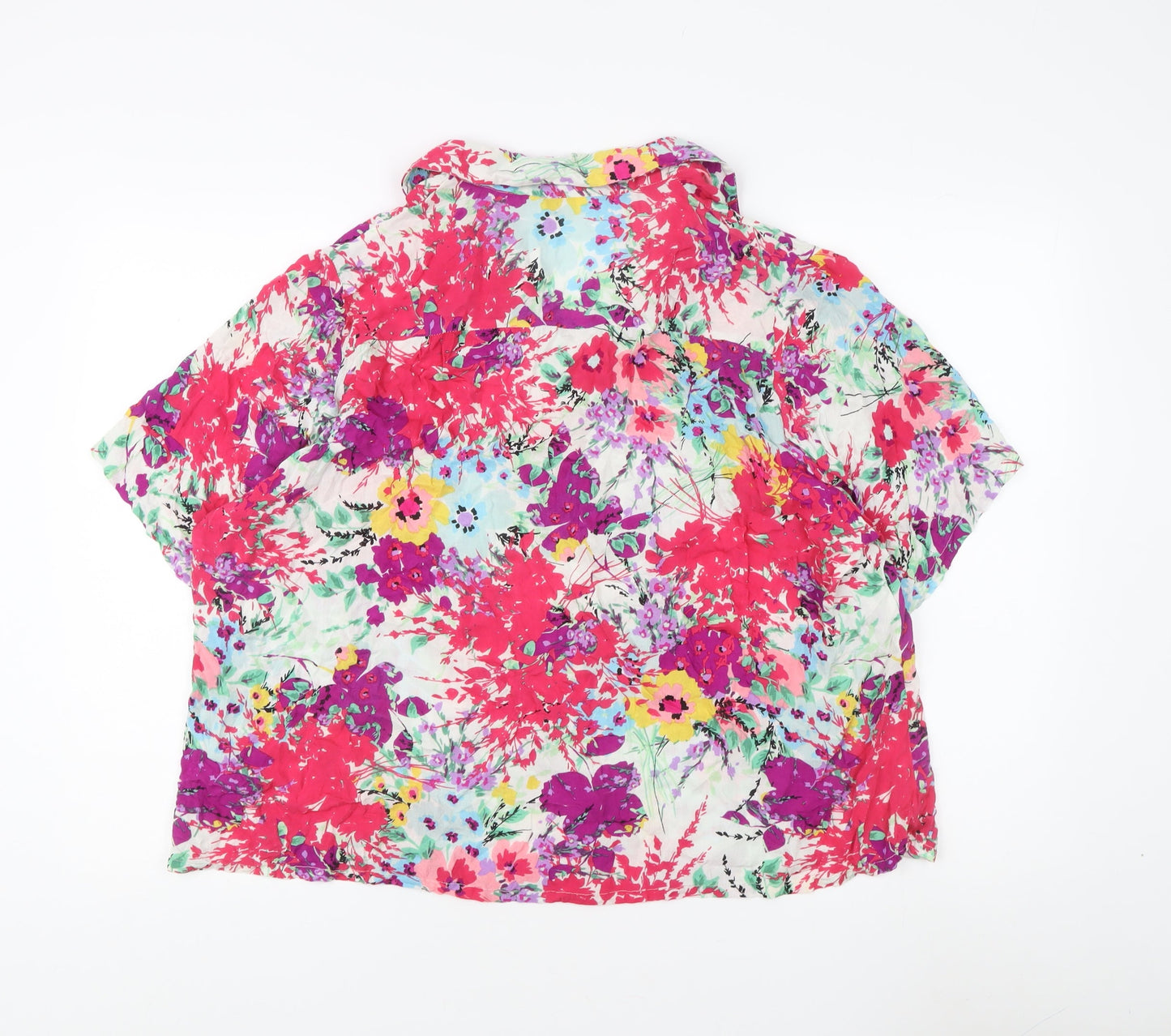 Womens UK Size 22 label Be Multicoloured Basic Button-Up