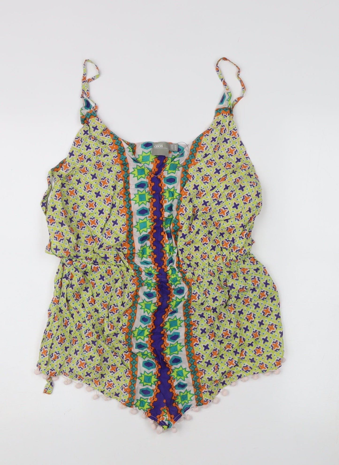 Womens UK Size M ASOS One-Piece Multicoloured Playsuit