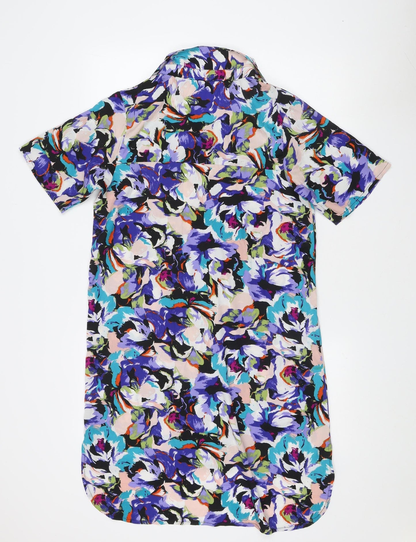 Influence Women's Multicoloured Floral Shirt Dress, Size 12