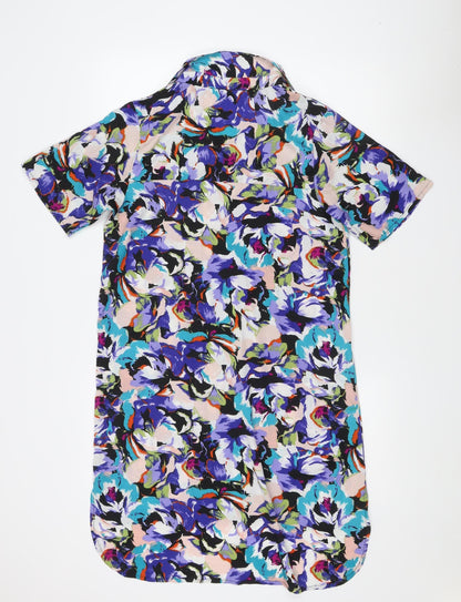 Influence Women's Multicoloured Floral Shirt Dress, Size 12