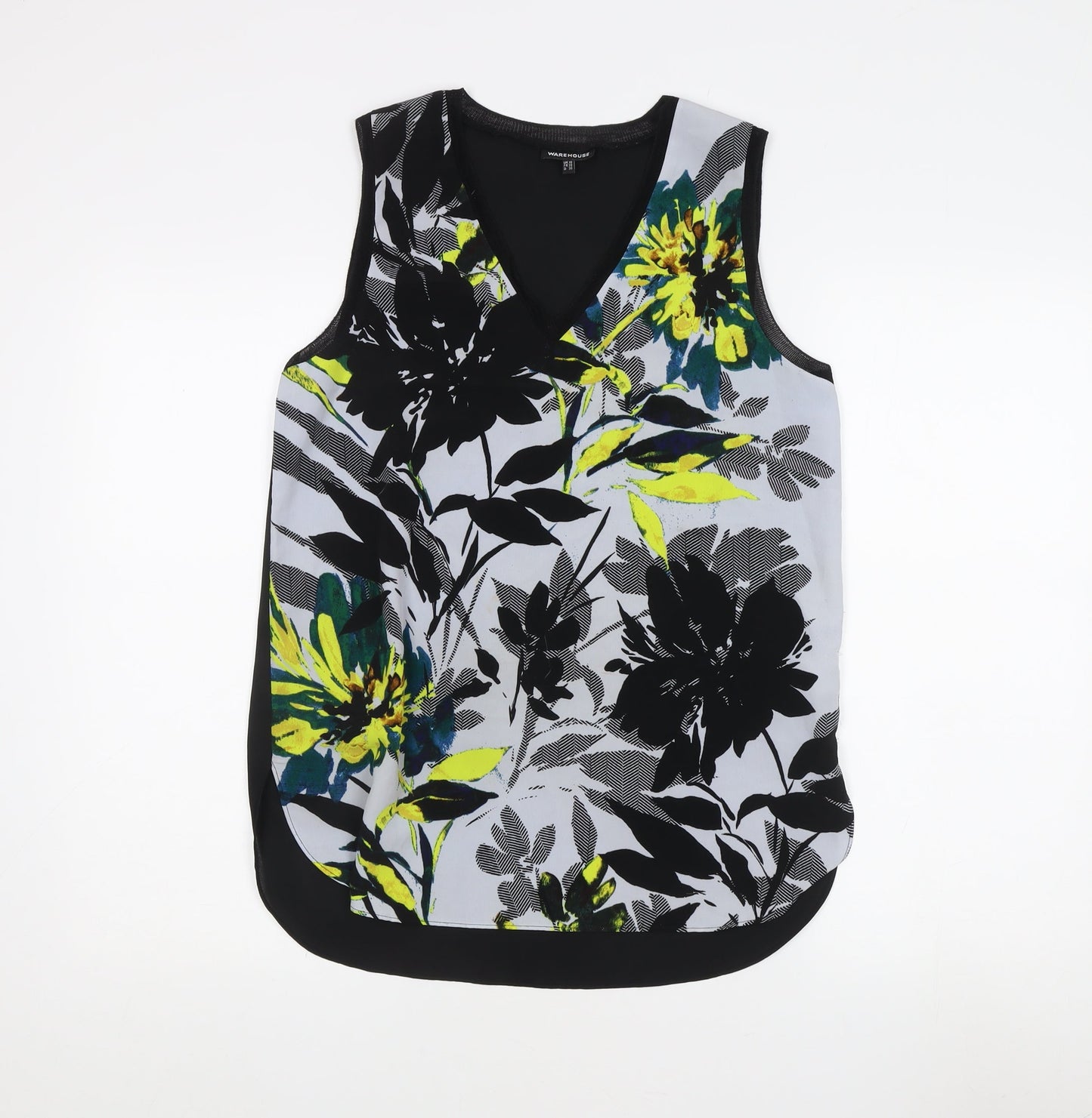 Womens UK Size 10 Warehouse Multicoloured Basic Tank