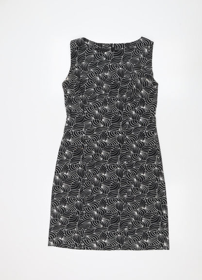AB Studio Black Sheath Dress for Women Size 10