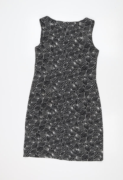 AB Studio Black Sheath Dress for Women Size 10
